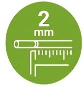 Vhodné pre lanká 2 mm