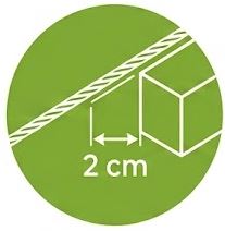 Minimálna svetelná medzera 2 cm