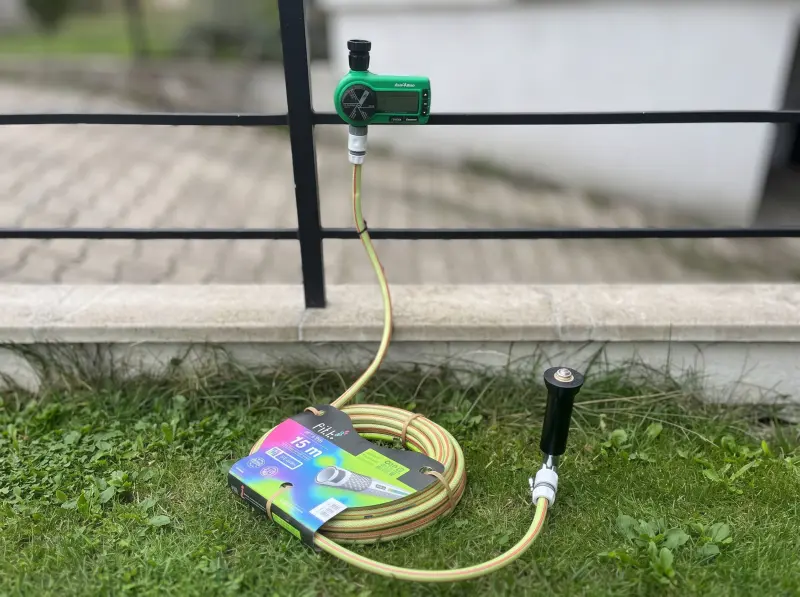 Automatická závlaha pod 100 eur zapojená v sete