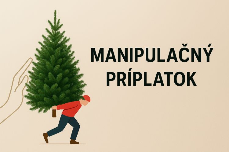 Zavedenie manipulačného príplatku pri kúpe vianočných stromčekov online