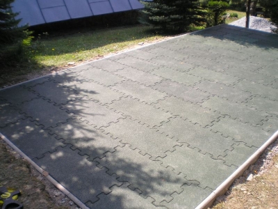 Gumová dlažba puzzle