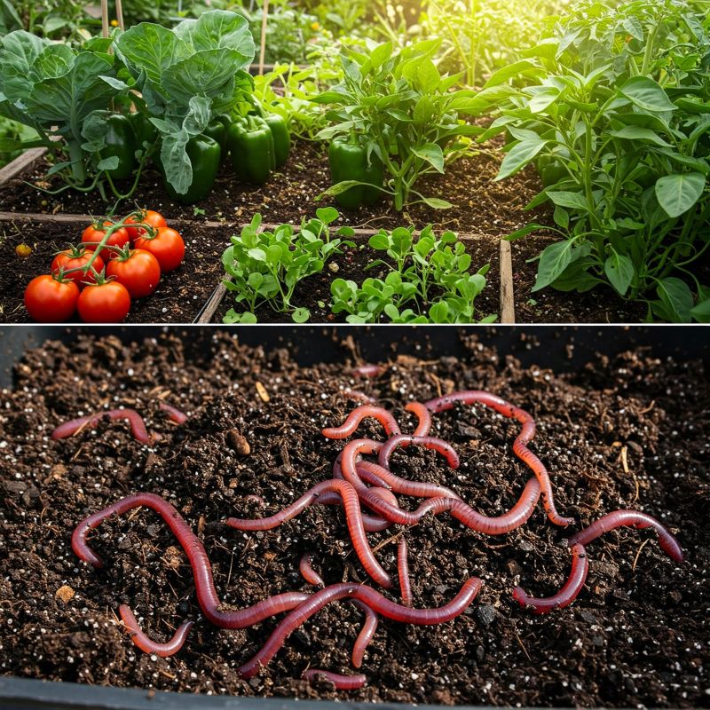 kvalitná úrodu paradajok s wormcompostom