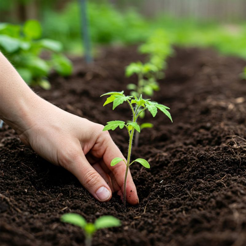 sadenie priesad rajčiny