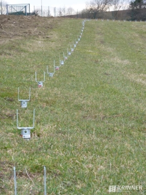 osadené zemné skrutky