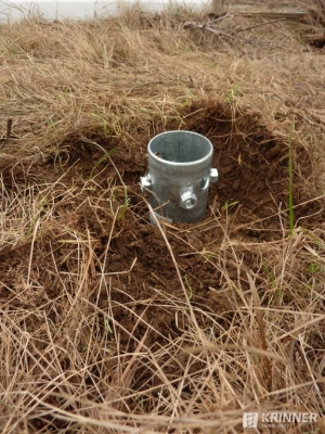 montáž zemnej skrutky do zeme