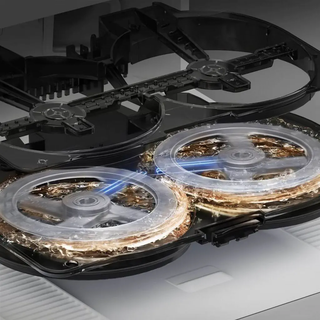 ECOVACS DEEBOT T50 PRO OMNI WHITE – detail mopovania a ovládania v aplikácii