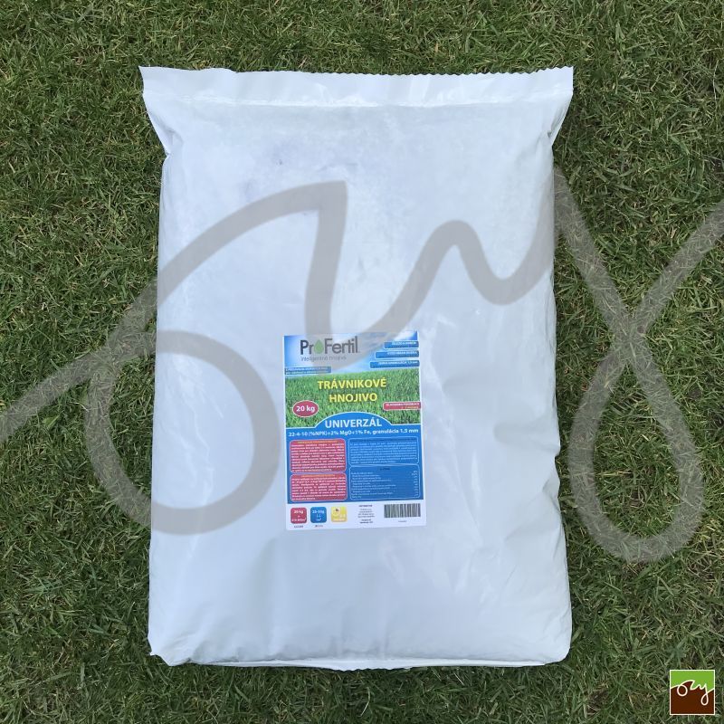 Trávnikové hnojivo Univerzal 22-4-10+2MgO+1%Fe 2-3 mesačné (20kg)
