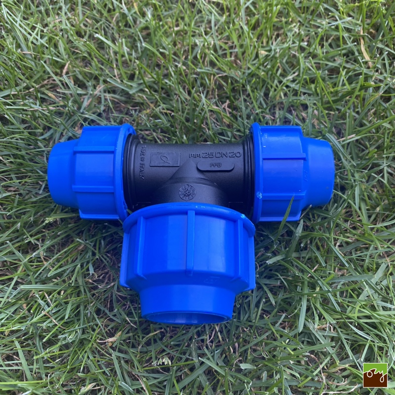 PP T-kus na PE potrubie redukovaný Ø25mm - Ø32mm