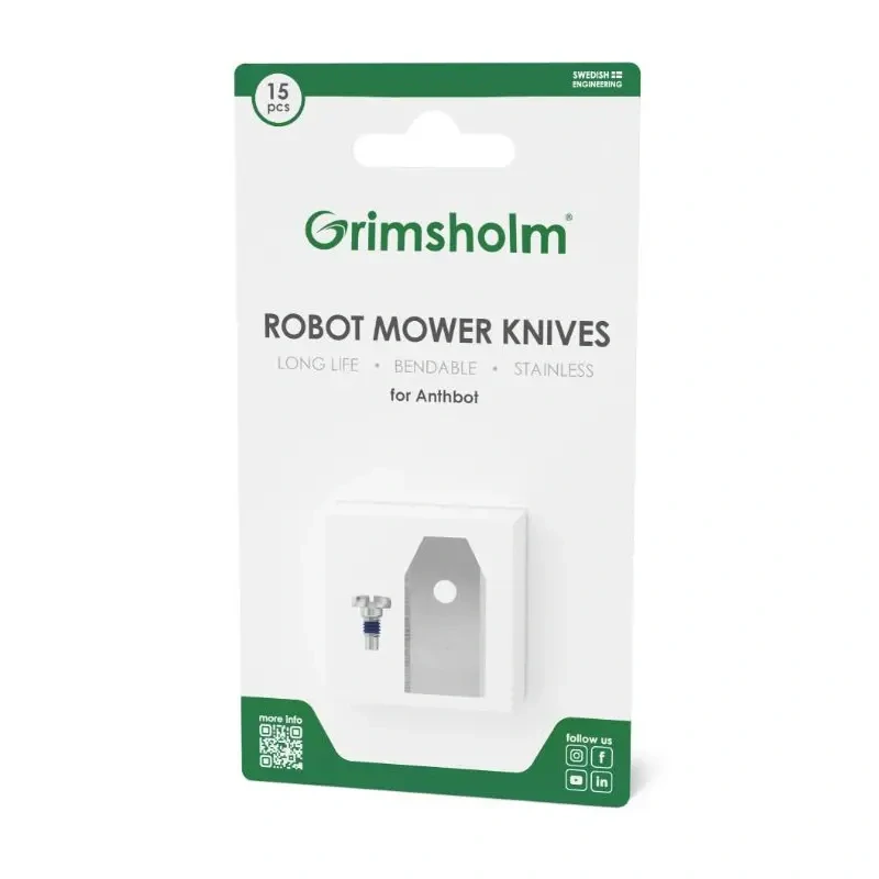 Sada 15ks nožov pre robotické kosačky Anthbot