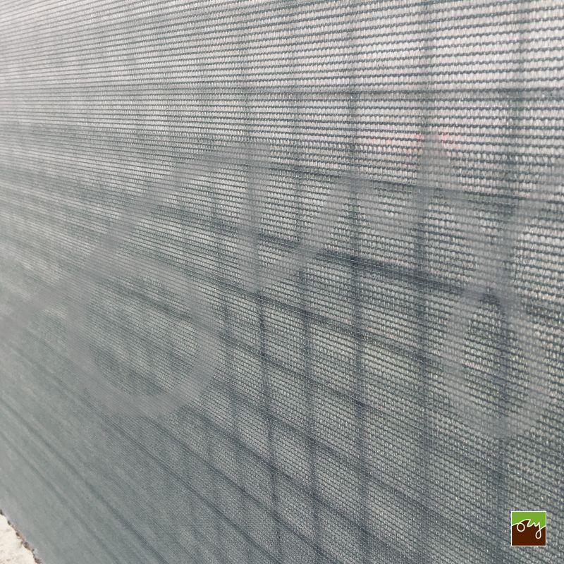 Tieniaca plachta na plot šedá 90% | 1x10m | 10m2 | 160g/m2