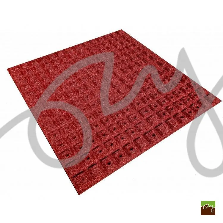 Profilovaná gumená dlažba Easy 50 červená