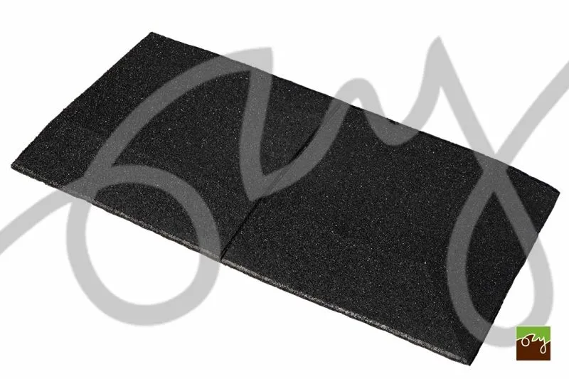 Gumová ukončovacia hrana - ľavá čierna