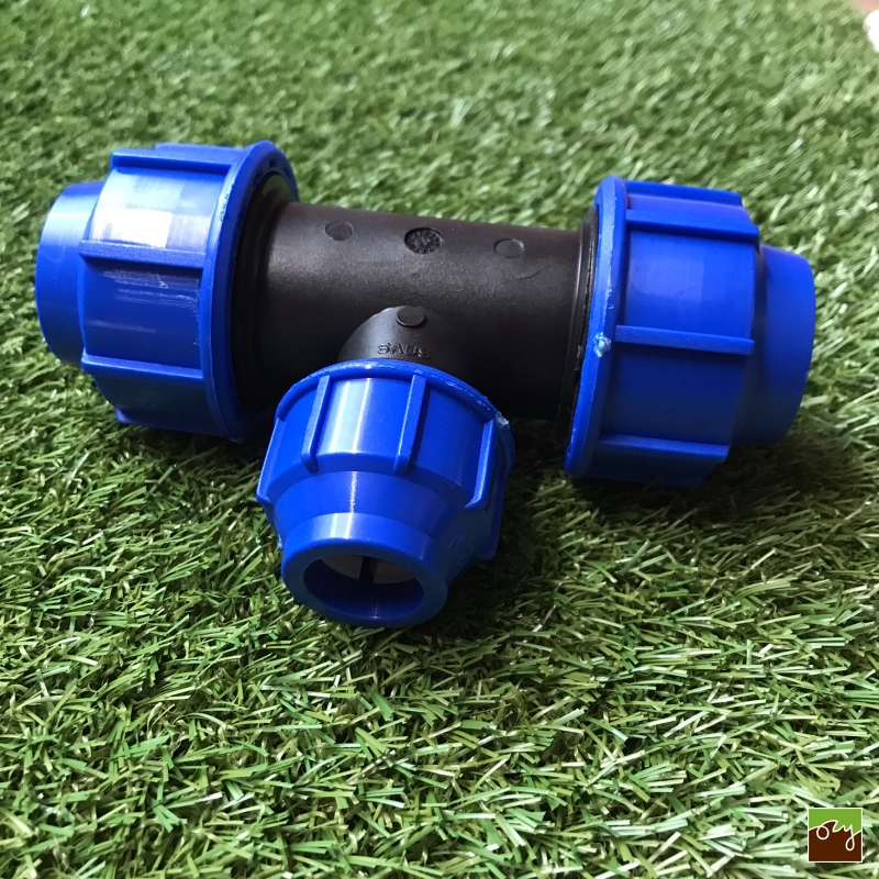 PP T-kus na PE potrubie redukovaný Ø32mm - Ø25mm 