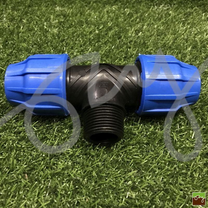 PP T-kus na PE potrubie Ø25mm - 1" VOZ