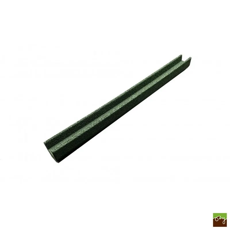 Gumový kryt obrubníka zelený