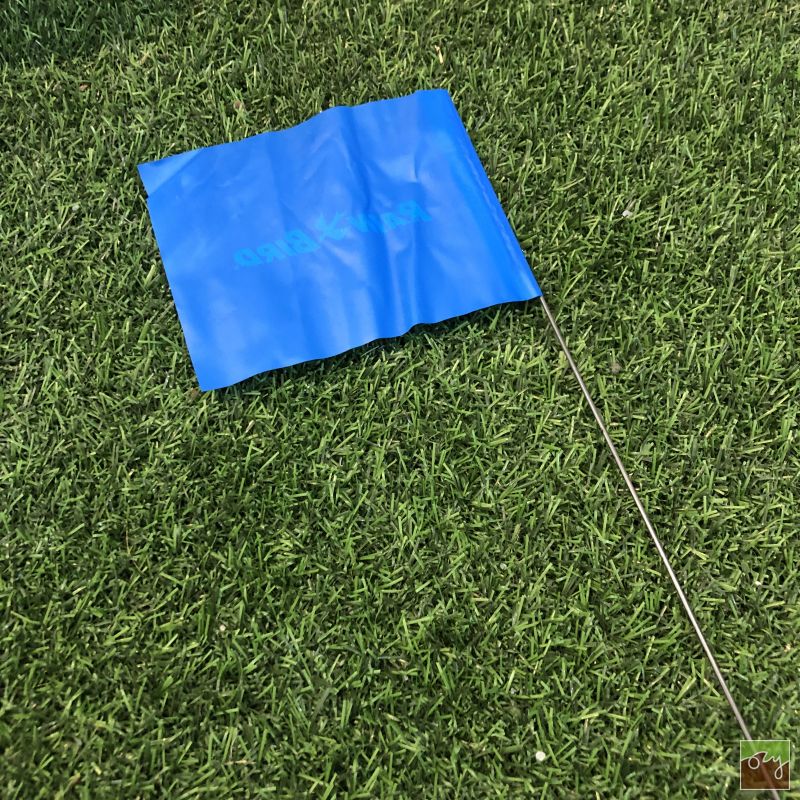 Vlajka na označenie postrekovača – modrá