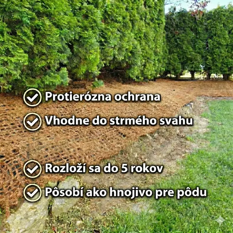 Kokosová prírodná geotextília 400g/m2 | 1x25m | 25m2