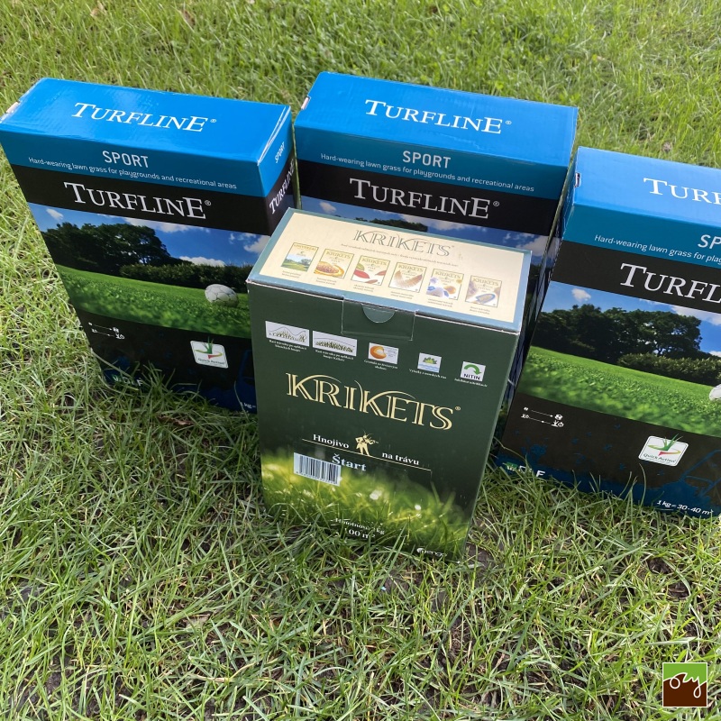 SET Trávna zmes DLF ŠPORT + štartovacie hnojivo | 3x1kg + 2kg