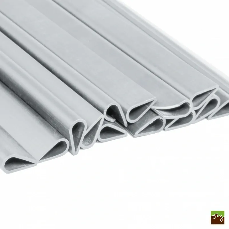 Klipy na tieniacu plotovú pásku 19cm bledosivá (20ks/bal.)