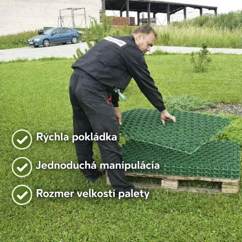 Zatrávňovacia dlažba zelená Eura MAXI