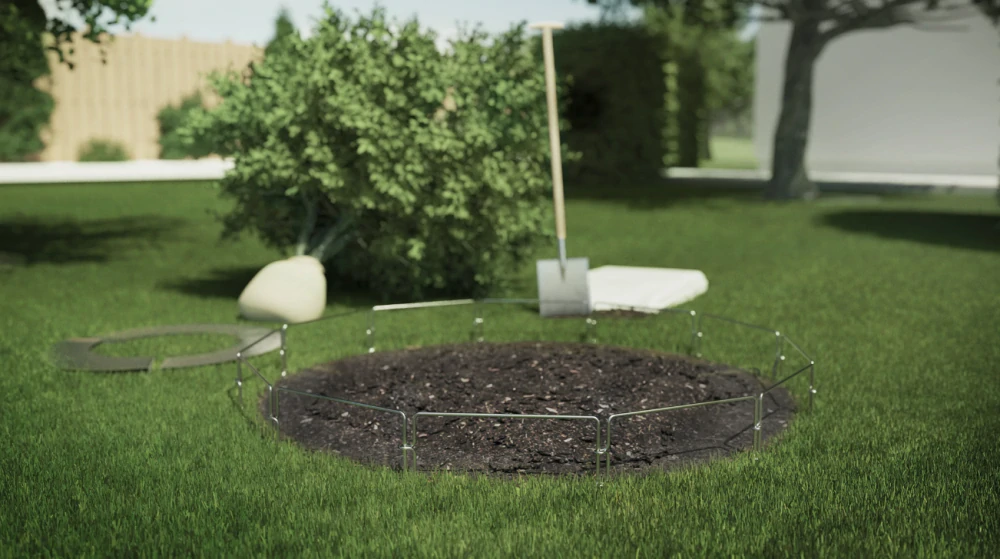 Dočasné ohraničenie pre robotickej kosačky