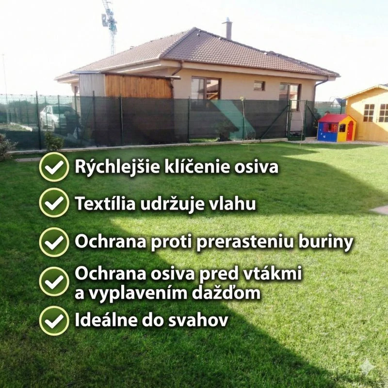 Trávnikový koberec Grasstex 2,1x25m + sieťka proti krtom 2x25m + skoba U 100ks