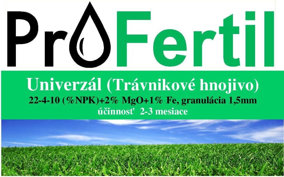 Trávnikové hnojivo Univerzal 22-4-10+2MgO+1%Fe 2-3 mesačné (20kg)