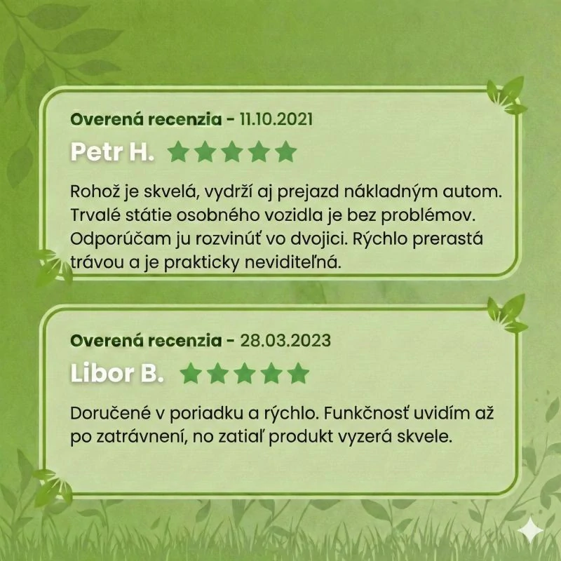 Zatrávňovacia rohož na trvalé parkovanie GrassRoll Extra | 2x20m | 40m2 až do 7,5 tony