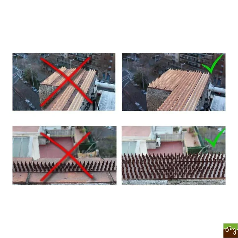 Hroty na parapety, dlžka 45 cm, 68 hrotov