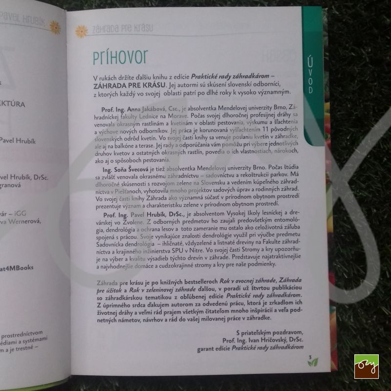 Záhrada pre krásu ǀ Anna Jakábová, Pavel Hrubík a Soňa Švecová