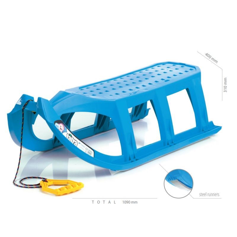 Ultra ľahké detské sánky Tatra - modré