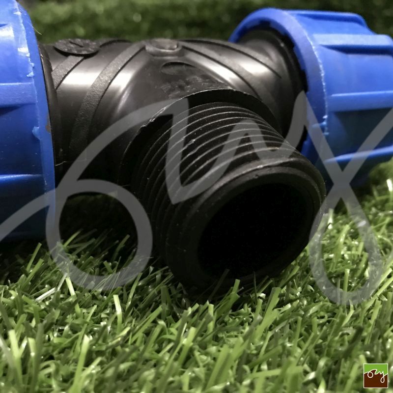 PP T-kus na PE potrubie Ø25mm - 1" VOZ