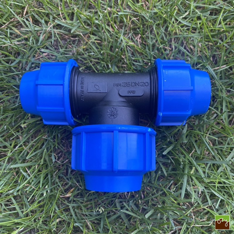 PP T-kus na PE potrubie redukovaný Ø25mm - Ø32mm