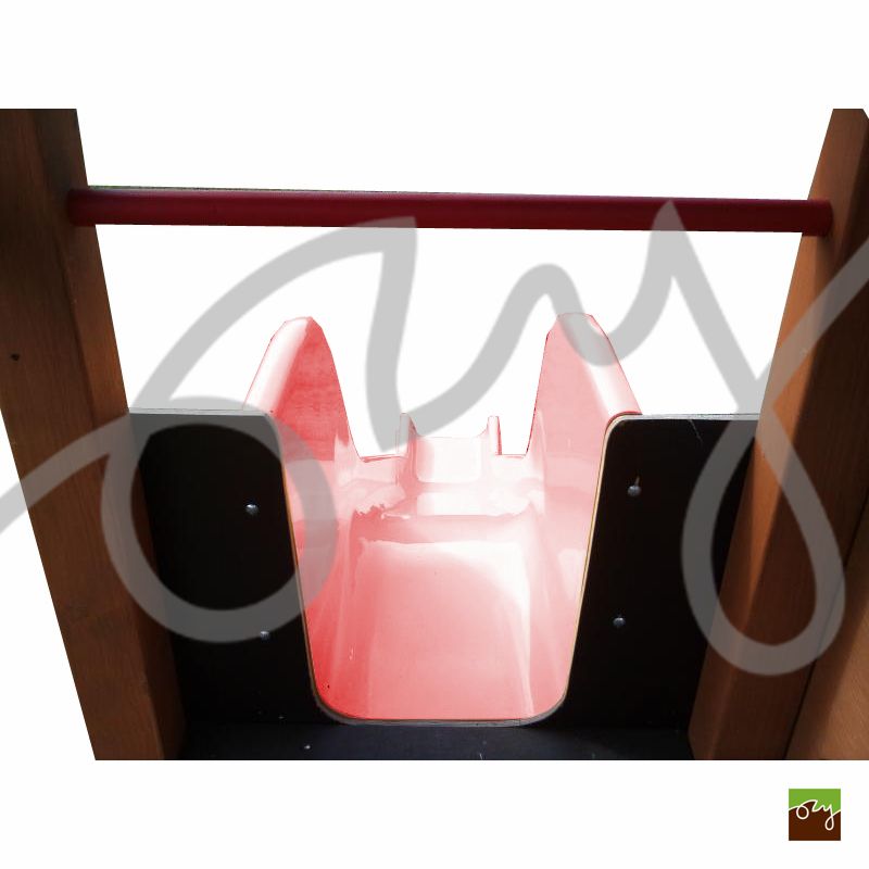 Detská šmýkačka červená RP312 s prírubou