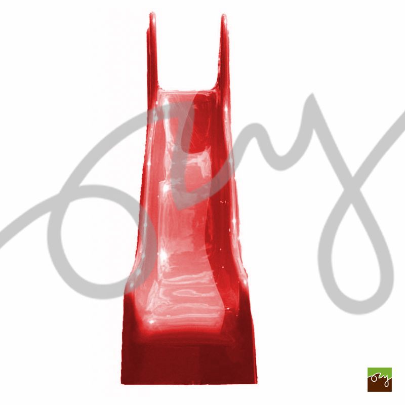 Detská šmýkačka červená V316 vlnitá