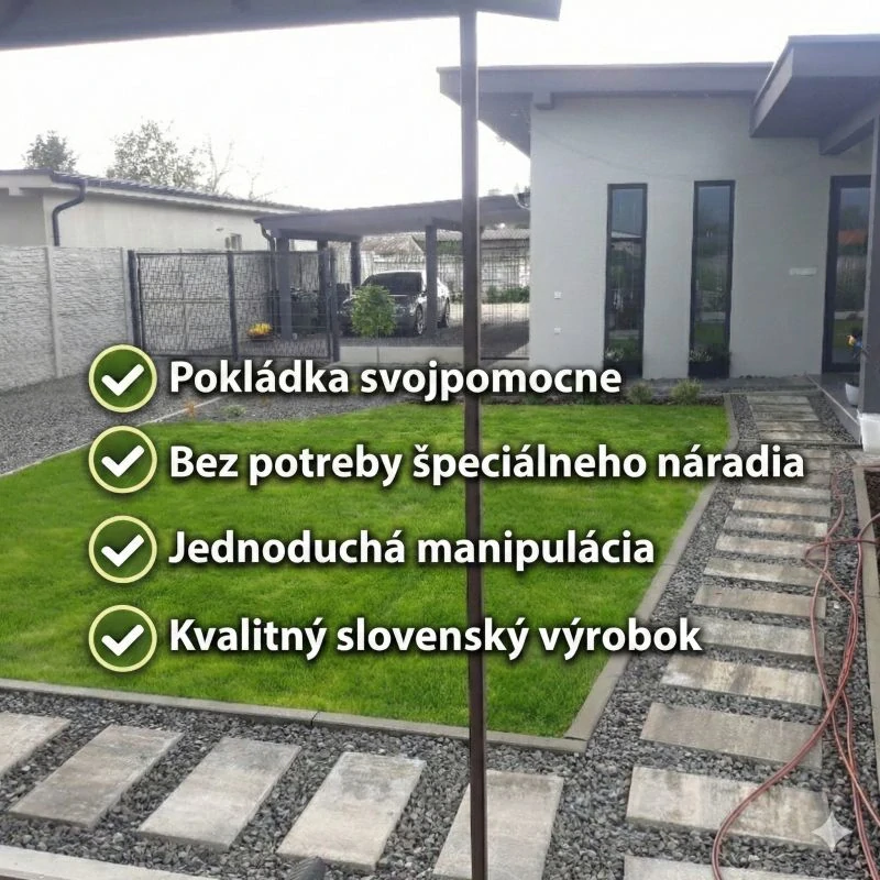 Trávnikový koberec Grasstex 2,1x25m + sieťka proti krtom 2x25m + skoba U 100ks