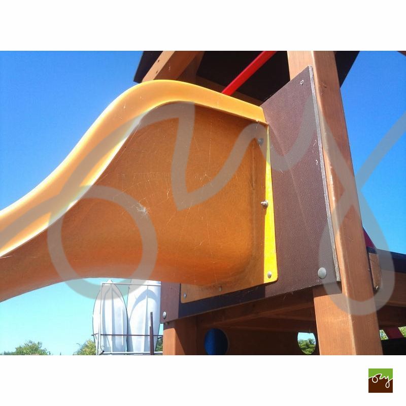 Detská šmýkačka červená RP312 s prírubou