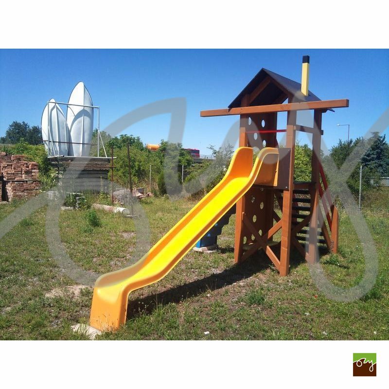 Detská šmýkačka červená RP312 s prírubou