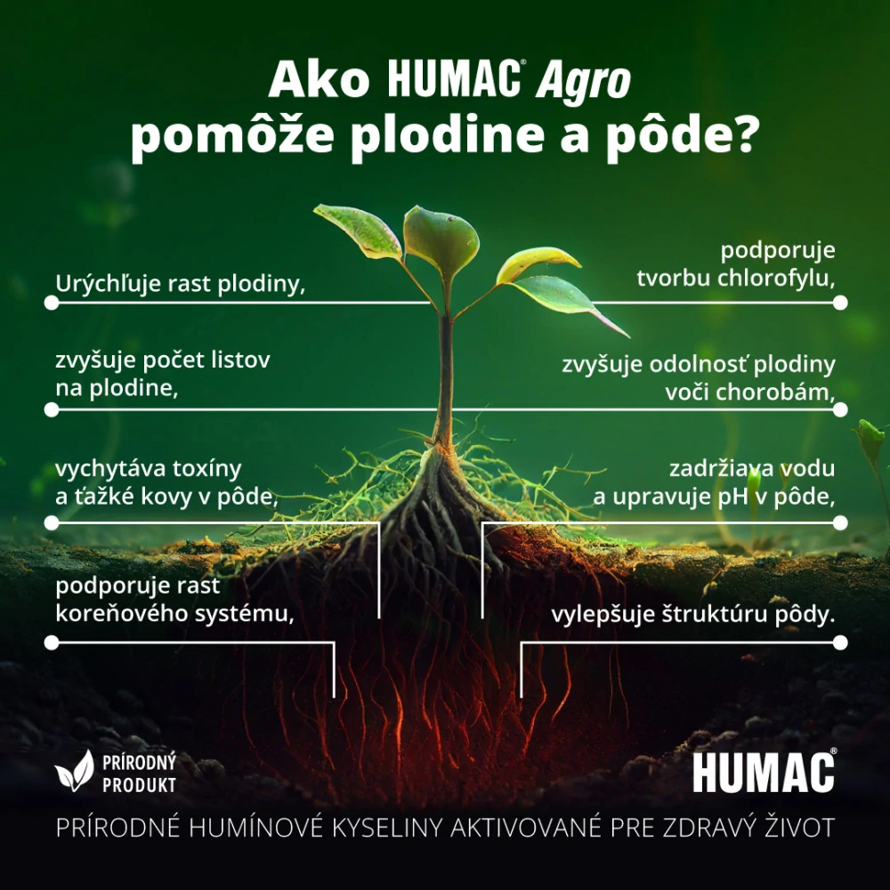 Prírodné hnojivo HUMAC® Agro | vrece 25kg