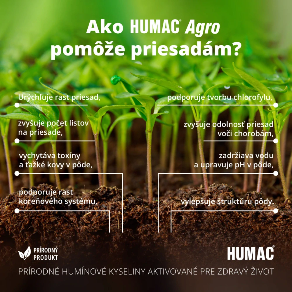 Prírodné hnojivo HUMAC® Agro | vrece 25kg