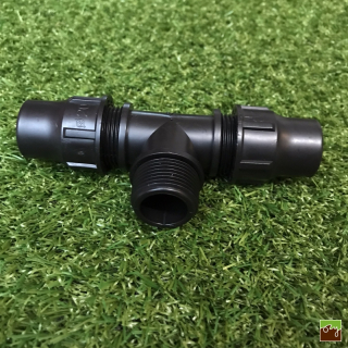 Skrutkovací T-kus Ø20mm x 3/4" VOZ