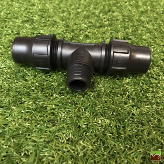 Skrutkovací T-kus Ø20mm x 1/2" VOZ