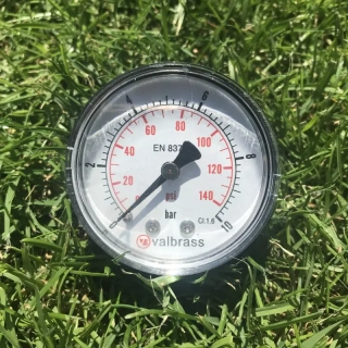 Manometer 0-10 bar zadné pripojenie Ø50mm
