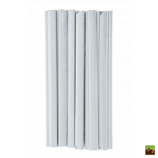 Klipy na tieniacu plotovú pásku 19cm bledosivá (20ks/bal.)