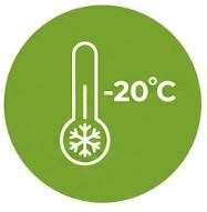 Mrazuvzdornosť materiálu do -20 °C
